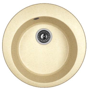 Мойка кухонная из литьевого мрамора Dr. Gans ГАЛА 25.010.B0510.402 51*51 см. дюна