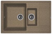 Мойка кухонная керамогранитная Florentina ЛИПСИ 780K 20.250.D0780.105 78*51 см. коричневый