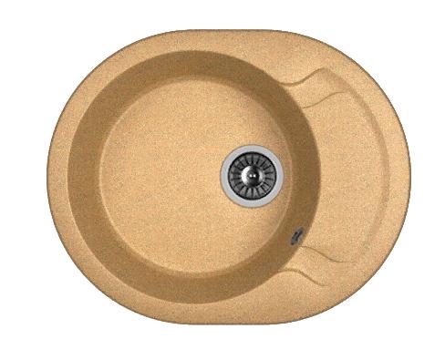 Мойка кухонная из литьевого мрамора Dr. Gans БЕРТА 580 25.040.B0580.406 58*47 см. терракота