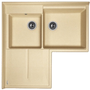 Мойка кухонная керамогранитная Florentina АДРИЯ 20.380.L0960.104 96*96 см. бежевый