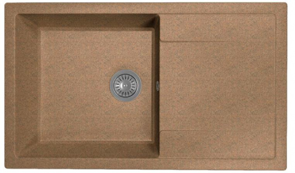 Мойка кухонная из литьевого мрамора Dr. Gans ТЕХНО 860 25.030.D0860.406 86*51 см. терракота