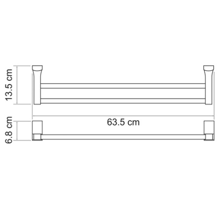 Полотенцедержатель WasserKRAFT EXTER K-5240  