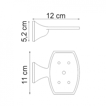 Мыльница навесная WasserKRAFT WERN K-2569  