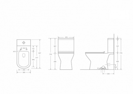 Унитаз-компакт Mirsant OMEGA   