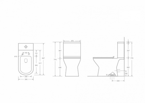 Унитаз-компакт Mirsant OMEGA    Унитаз-компакт Mirsant OMEGA