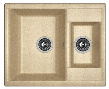 Мойка кухонная из литьевого мрамора Dr. Gans АСТРА 620 К 25.065.D0620.405 62*51 см. терра