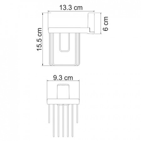 Держатель освежителя воздуха WasserKRAFT EXTER K-5245  