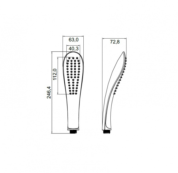 Лейка душевая IDDIS  0201F00I18  