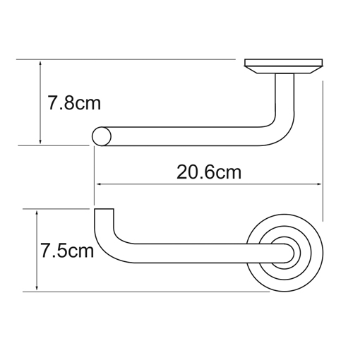 Держатель туалетной бумаги WasserKRAFT RHEIN K-6296  