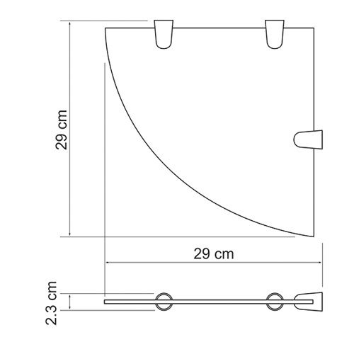 Полка угловая WasserKRAFT  K-533  