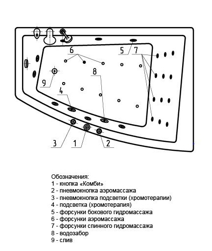 Ванна акриловая Aquatek ОРАКУЛ   