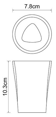 Стакан настольный WasserKRAFT OHRE K-37728   Стакан настольный WasserKRAFT OHRE K-37728