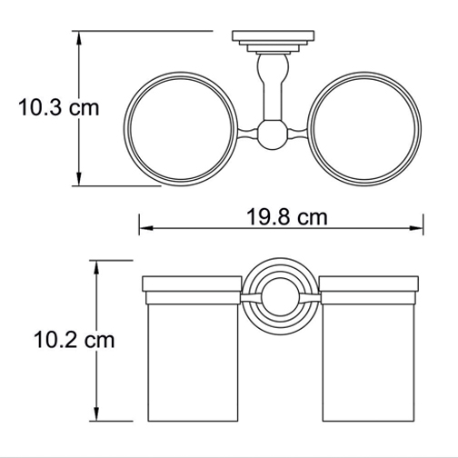 Стакан навесной WasserKRAFT ISAR K-7328D  