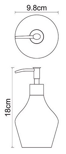 Дозатор жидкого мыла настольный WasserKRAFT DINKEL K-4699  