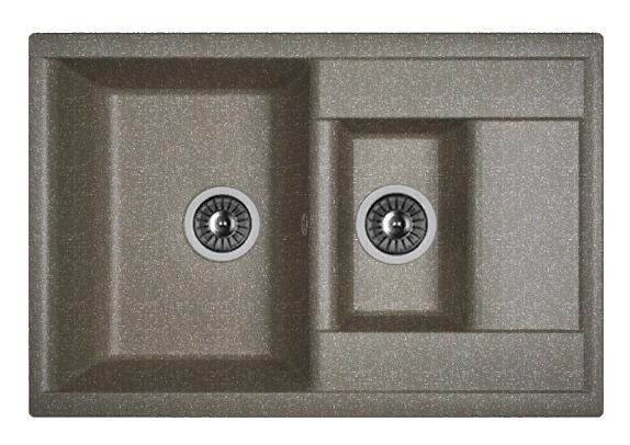 Мойка кухонная из литьевого мрамора Dr. Gans АСТРА 760 К 25.065.D0760.407 76*51 см. черный
