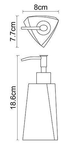 Дозатор жидкого мыла настольный WasserKRAFT OHRE K-37799   Дозатор жидкого мыла настольный WasserKRAFT OHRE K-37799