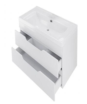 Тумба под раковину навесная Mirsant QUADRO  60 см.  Тумба под раковину навесная Mirsant QUADRO  60 см.