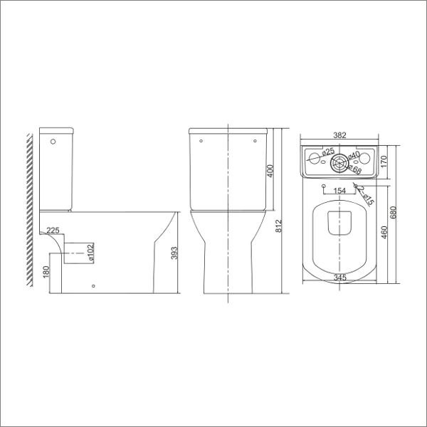 Унитаз-компакт Mirsant QUADRO    Унитаз-компакт Mirsant QUADRO