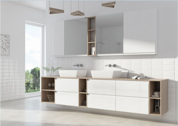 Шкаф навесной Cersanit MODUO SB-SW-MOD40/Wh  