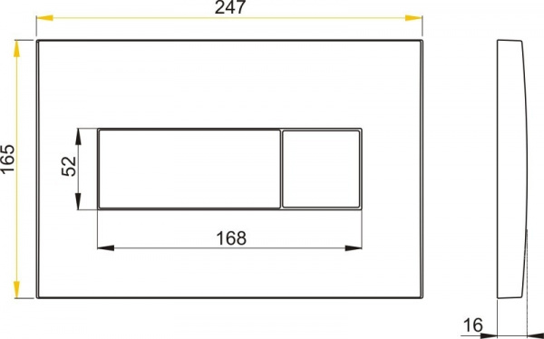 Клавиша для инсталляции Alcaplast  M372  