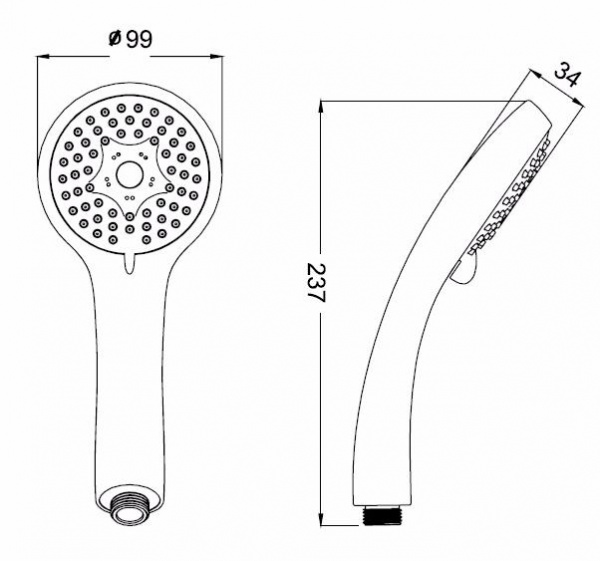 Лейка душевая IDDIS  A11631  