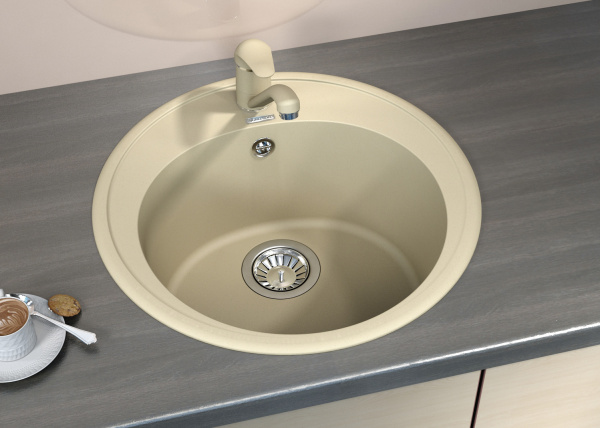 Мойка кухонная керамогранитная Florentina ЛОТОС 510 20.290.B0510.107 51*51 см. песочный