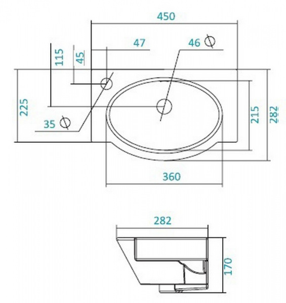 Раковина Santek ФОРУМ 1.WH11.0.542  