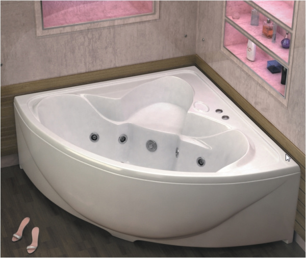 Ванна акриловая BAS ДРОВА В 00010 160x160 см. 