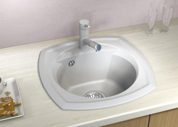 Мойка кухонная керамогранитная Florentina КОРСИКА 20.105.B0510.102 51*51 см. черный