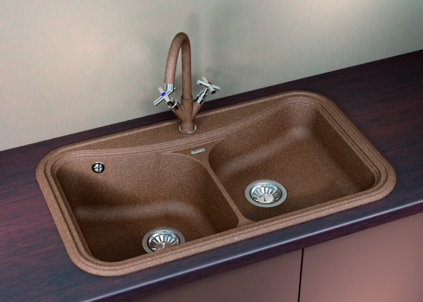 Мойка кухонная керамогранитная Florentina КРИТ 860 20.115.E0860.306 86*51 см. капучино