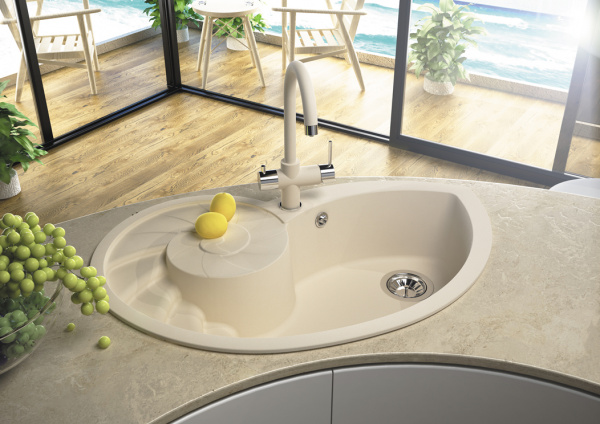 Мойка кухонная керамогранитная Florentina НАУТИЛУС 20.295.С0780.102 82*52 см. черный