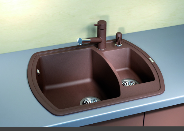 Мойка кухонная керамогранитная Florentina НИРЕ 630K 20.220.D0630.306 63*51 см. капучино