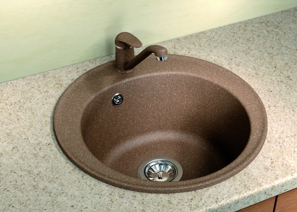 Мойка кухонная керамогранитная Florentina НИКОСИЯ 20.135.B0510.202 51*51 см. шампань